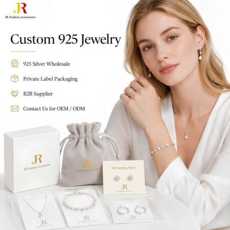 Betrouwbare B2B 925 zilveren sieraden leverancier die groothandel, OEM/ODM diensten en private label verpakkingsoplossingen biedt.