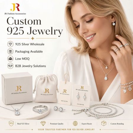 B2B groothandel op maat gemaakte 925 zilveren sieraden. Leverancier met lage MOQ die premium ringen, gelaagde kettingen en aangepaste branding biedt.