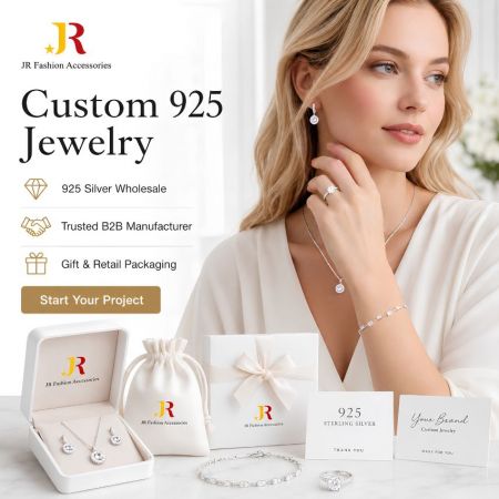 Betrouwbare B2B fabrikant van op maat gemaakte 925 zilveren sieraden. Groothandelsleverancier die premium cadeau- en retailverpakking biedt.
