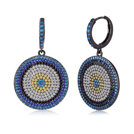 Composite view of the Bling Thing Earring from the front and side, showcasing its intricate design.