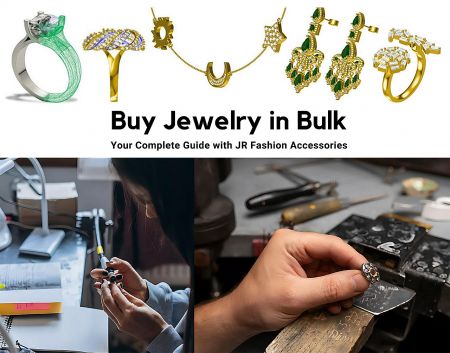 An assortment of custom bulk jewelry pieces crafted by JR Fashion Accessories.