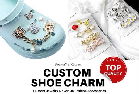 Custom Shoe Charms by JR Fashion Accessories - A collection of custom shoe charms by JR Fashion Accessories, showcasing various designs and styles for personalizing footwear.