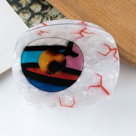 Another color variation of the stylish Evil Eye hair accessory.