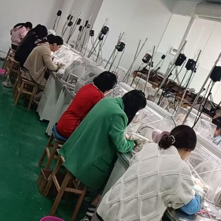 The assembly area at JR Fashion Accessories, where various jewelry pieces are carefully put together with a focus on sustainability.