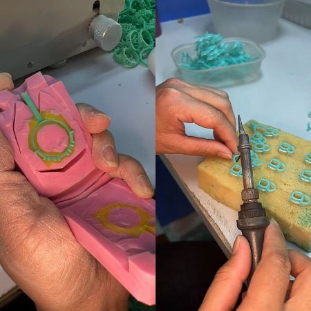 Wax injection and mold creation for custom jewelry pieces