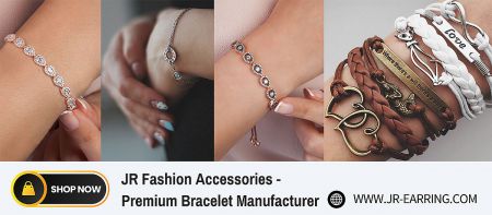 Metal Bracelets Collection - A collection of premium metal bracelets from JR Fashion Accessories, showcasing various styles for wholesale and custom design.
