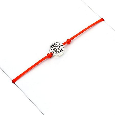 Symbol Tree of Life wish bracelet shown on a neutral background to highlight its features.