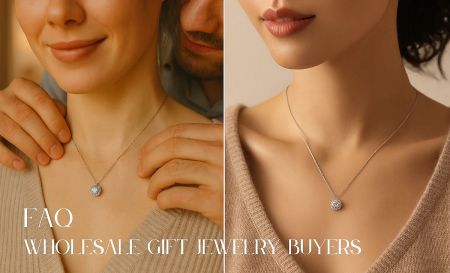 A macro shot of the sterling silver CZ halo pendant, highlighting its sparkle and craftsmanship.