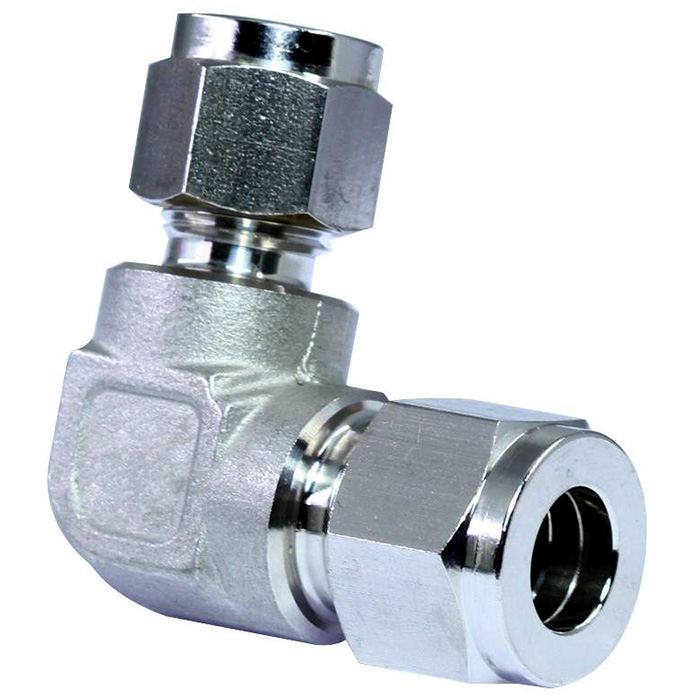 STAINLESS UNION ELBOW: 316 Stainless Steel, Compression x Compression, For  15 mm x 15 mm Tube OD