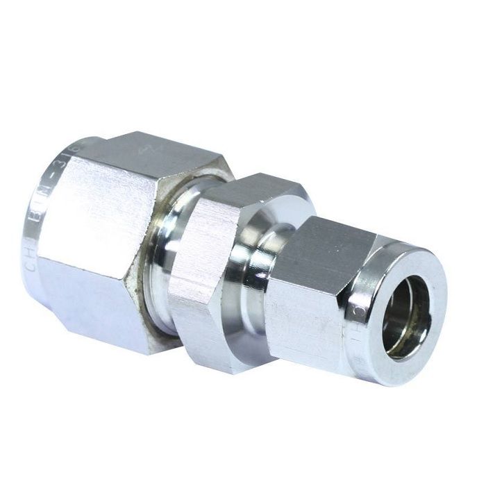 1/4 in. x 1/2 in. x 1/2 in. Tube O.D. - Reducing Union Tee - Double Ferrule  - 316 Stainless Steel Compression Tube Fitting