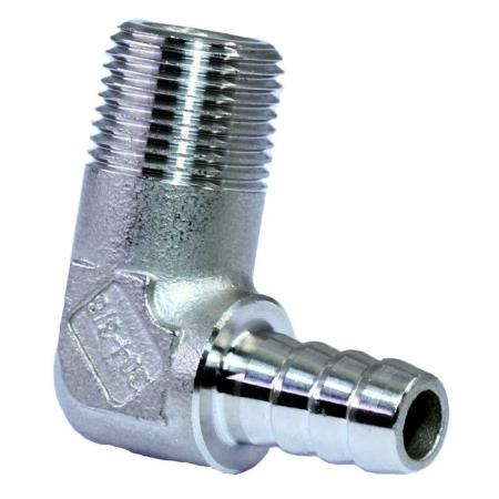 タケノコホース用エルボおねじ継手 - バーブ付きホース用オスエルボ