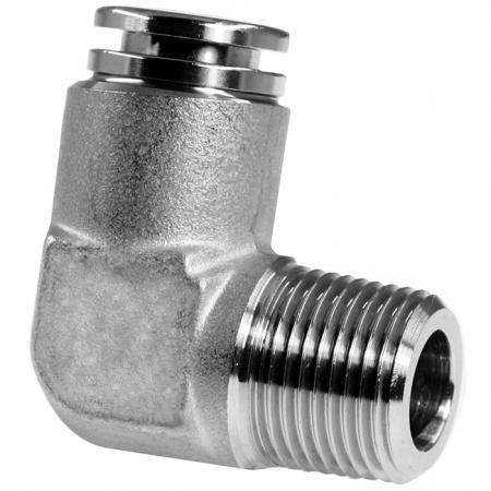 SUS Push-in Pneumatic Fittings Male Elbow
