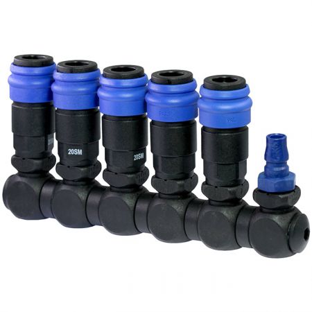 Quick Couplings Manifold Swivel with Couplings 5 Outlet