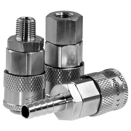 Self-locking  Type - Stainless steel 304 Safety Male Socket / Safety Female Socket / Safety Hose Socket