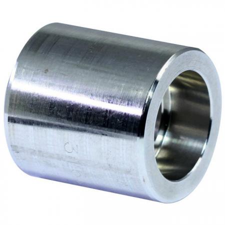 高压圆双套焊3M接头 - 不锈钢3000Lb高压圆直通双套焊接头。