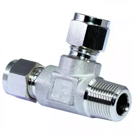 316 Stainless Steel Tube Fittings Male Run Tee - 316 stainless steel double ferrules tube fittings male run tee.