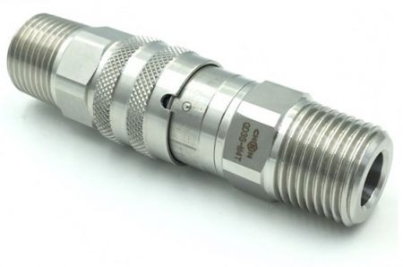 Connection of Two-Way Shutoff Quick Couplings(Safety and Flat Type).