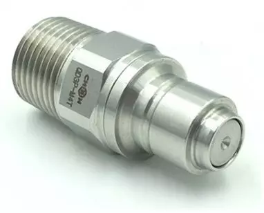 No-spill Two Ways Shutoff Quick Couplings-Plug, Male Threaded, Locking Mechanism - Two-Way Shutoff Quick Release Couplings Plug (Safety and Flat Type)
