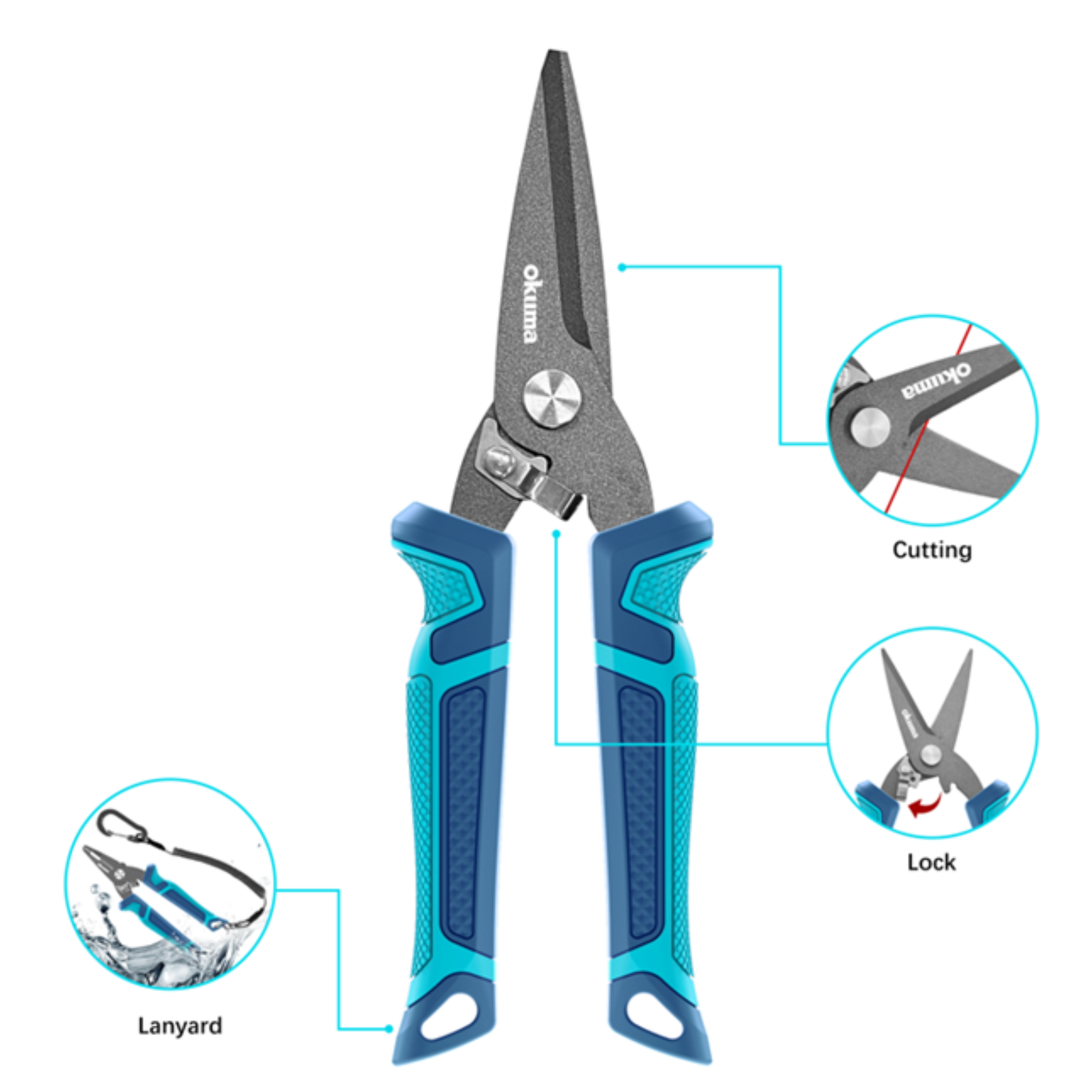 7” LINE SCISSORS | OKUMA FISHING: Global Leader in Advanced Fishing ...