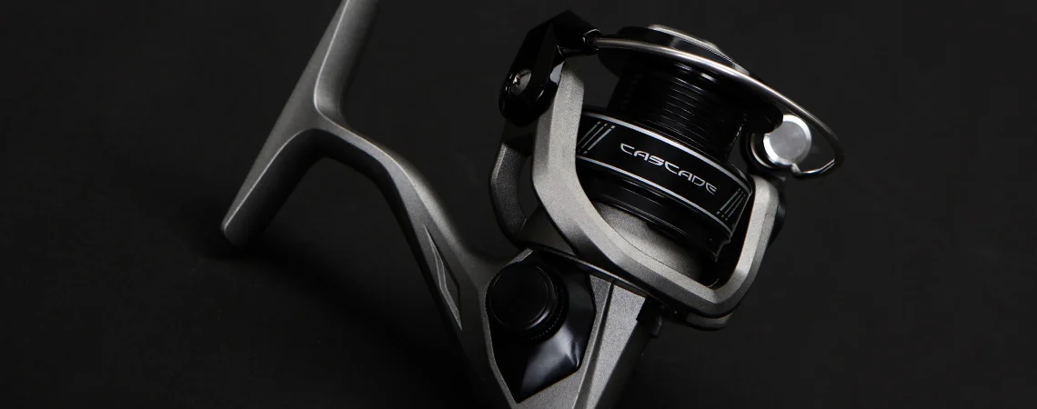 okuma cascade rod and reel SPIN CS-30 All Out Angling comfortable EVA foregrips Okuma Cascade II Spinning Combo
