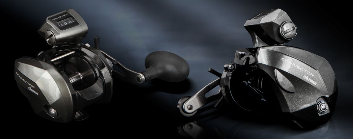 Okuma Convector行カウンタLevelwindトローリングリール Okuma Convector Line Counter Levelwind Trolling Reel