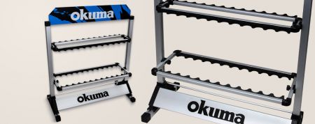 okuma abs rod rack Promar 16 plastic components are easy to assemble and can be mounted on a wall or assembled back to back ACCESSORIES | OKUMA FISHING: Premium