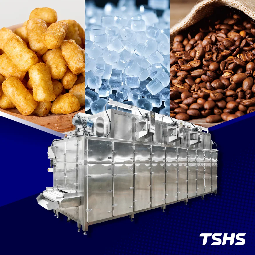 Continuous conveyor industrial dryer