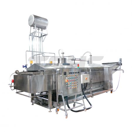 Continuous Deep Oil Fryer for Syrup Coating Product