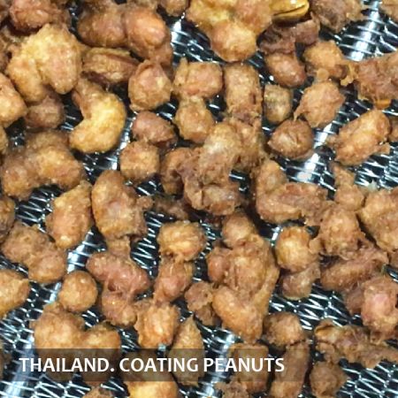 批量式炒焙機使菓粉花生製程改善(泰國案例) - 泰國-裹粉花生製程