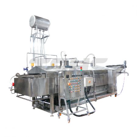 Continuous Deep Oil Fryer Equipment for Syrup Coating Product - Continuous Deep Oil Fryer for Syrup Coating Product