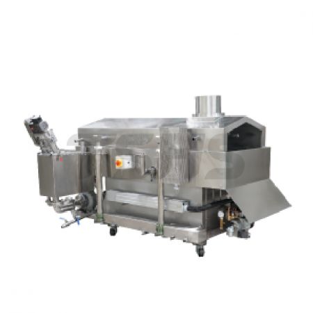 Small Size Continuous Conveyor Fryer Equipment (FRYIN-201) - Conveyor Fryer