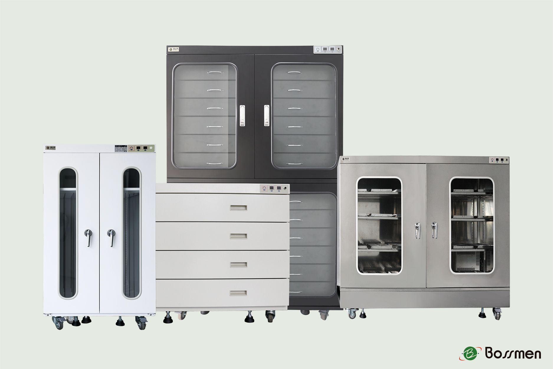 Bossmen provides custom dry cabinets for diverse industrial humidity control needs