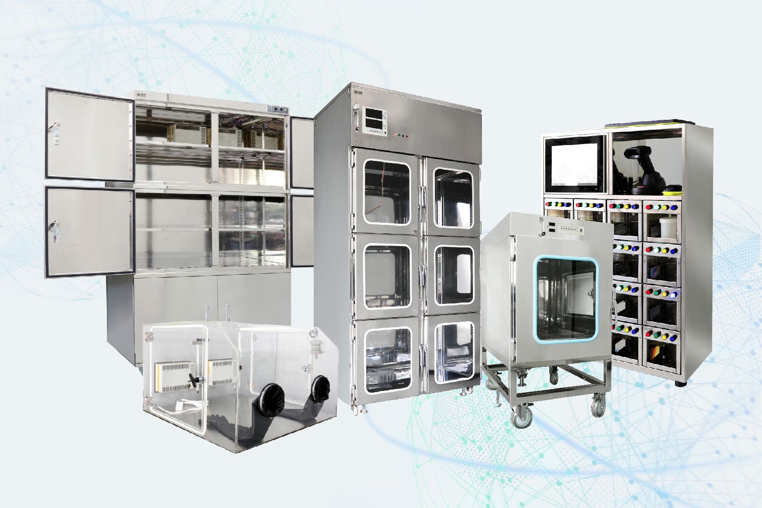 Feuchtigkeitskontrolle für PCB, Halbleiter, Bio, Pharma und Staub, ESD-Prävention