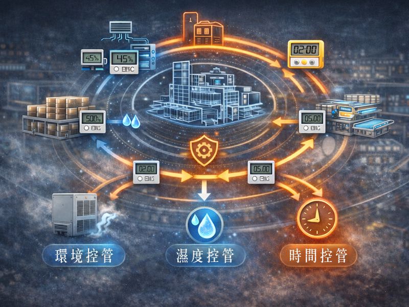 An integrated control framework for environment, humidity, and time emphasizes the use of a unified control logic to embed risk management across the entire process, supporting both process stability and yield performance.