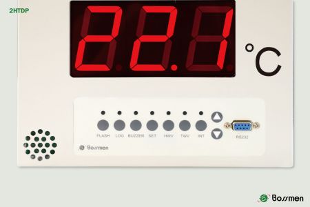 The 2HTDP system supports data download via RS232 interface and allows viewing in formats such as Excel and PDF.