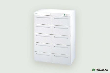 BA110(A) non-magnetic moisture-resistant drawer cabinet, adjustable humidity 20%-60%RH, ensures stable, long-term storage for disks and data.