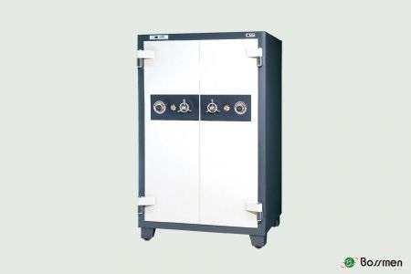 BF858(A) Fireproof Dry Cabinet features a digital dehumidifier with 9 adjustable humidity levels.