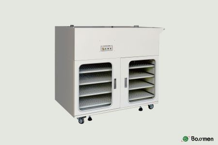 HEPA氣密台車台車內部可裝配 HEPA 濾網，有效過濾空氣中的微小顆粒物，達到更高的潔淨環境標準。