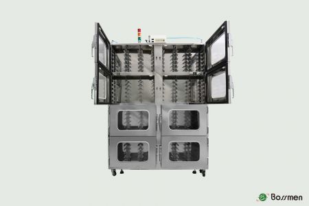 The Mask Storage Nitrogen Cabinet, tested by ITRI, saves over 80% of nitrogen flow, reducing consumption and costs.
