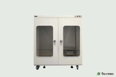 Dual-Door Dual-host Dry Cabinet - Dual-Door Dual-host Dry Cabinet features advanced shape memory alloy dehumidification technology and CE safety certification.