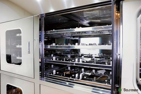 The Nanoscale Reticle Pod Nitrogen Cabinet features ULPA and chemical filters.