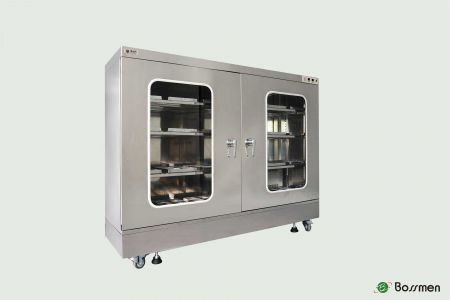 BM1356-2 Drill bit moisture-proof cabinet with thick steel, 3mm glass door.