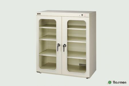 The BR688L(A) Dry Cabinet uses toxic-absorbing desiccants.