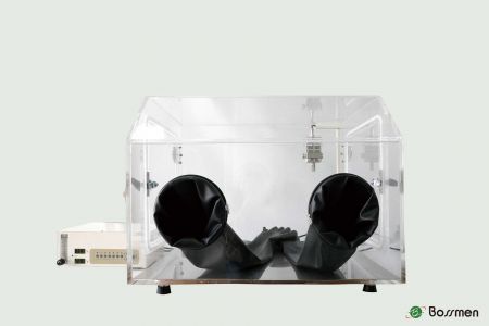 Nitrogen Glove Box is designed for lab processing, offering dust-proofing and adjustable humidity control.