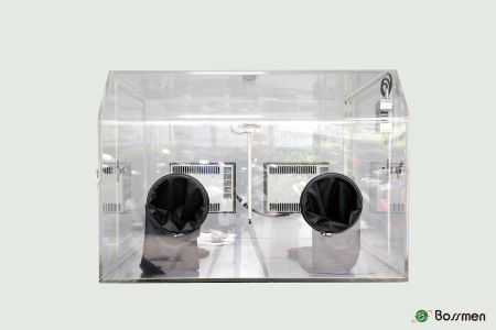 1% ~ 40% RH Glove Box - Low humidity dustproof glove box with adjustable humidity control.