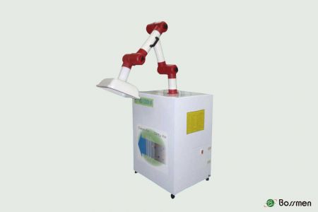 移動型抽氣過濾機，採用特殊活性碳纖維濾材，過濾效果遠超普通顆粒狀活性碳，吸附效果提升數十至數百倍，專業過濾有機氣體和異味。