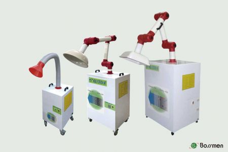 移动型抽气过滤机 - 移动型抽气过滤机,可快速清除空气中的烟雾、尘埃及有毒气体。