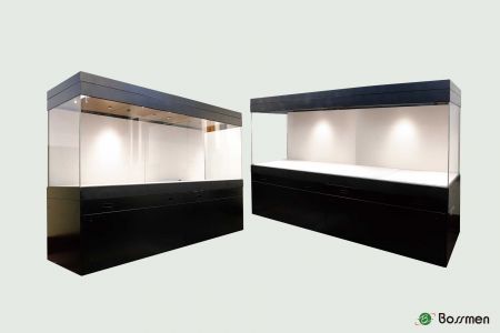 Electric Front-Opening Sliding Display Case - Front-Opening Sliding Display Cabinet - effortlessly open from the front for seamless exhibition setups, with customizable options to suit your needs.