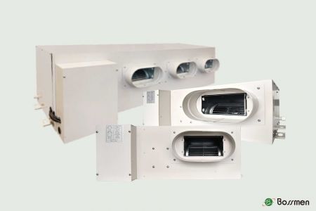 Industrial Ceiling-Mounted Dehumidifier - Space-saving, silent, fast dehumidifying, and effective moisture control system with concealed installation.