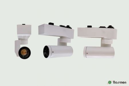 Dimmable Commercial Track Spotlight 1000lm (16-28° Beam) - Ideal for 3-meter-high museums, commercial spaces, and exhibitions, showcasing the finest details of artifacts and products.